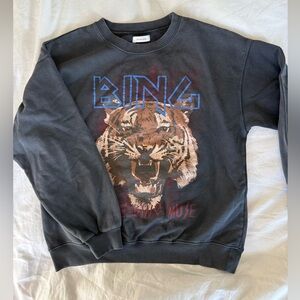 Anina Bing Tiger Sweatshirt Ramona size Medium black